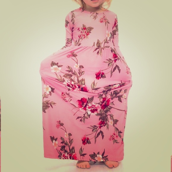 toddler floral maxi dress